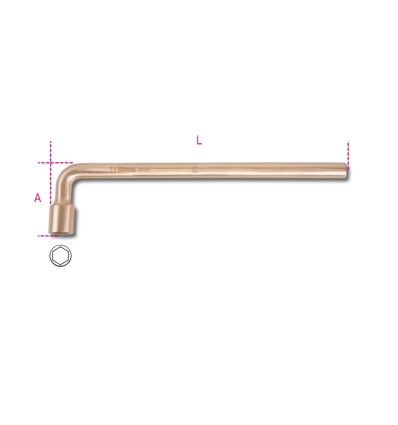 Llave pipa antichispa hexagonal mod 937BA