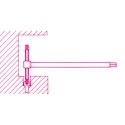 Llave en T hexagonal con 3 extremidades mod 951AS