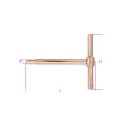 Llave antichispa hexagonal macho mod 951BA