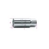 Llave vaso con caudrado hembra 1/2 pulgadas para bujias mod 956C