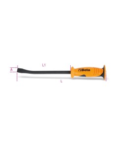 Palanca extremidad plana curva mod 965