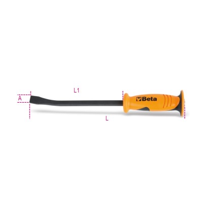 Palanca extremidad plana curva mod 965