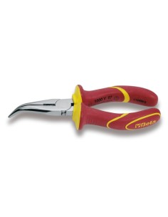 Alicate boca semirredonda acodada cromada mod 1168MQ