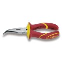 Alicate boca semirredonda acodada cromada mod 1168MQ