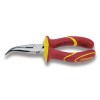 Alicate boca semirredonda acodada cromada mod 1168MQ