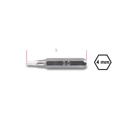 Punta con huella hexagonal mod 1256PE