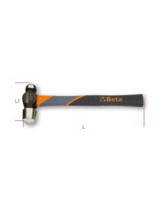 Martillo cabeza redonda de fibra mod 1377T