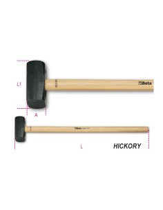 Maza recta en madera hickory mod 1381