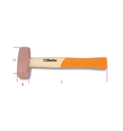 Maza con cabeza de cobre mod 1385