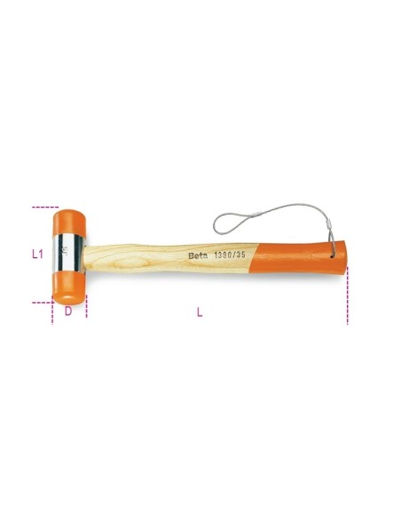 Mazo anti-rebote en plastico mod 1390HS