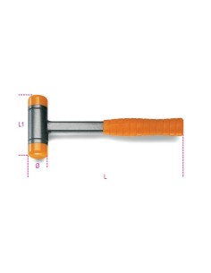 Mazos antirrebote mango en acero mod 1392