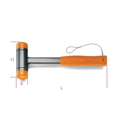 Mazo antirrebote en plastico mod 1392HS