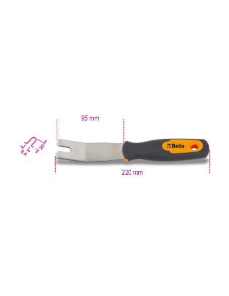 Extractor orejuelas inoxidable mod 1479U