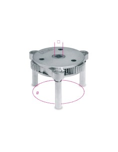 Llave para filtros de aceite 3 patas mod 1493