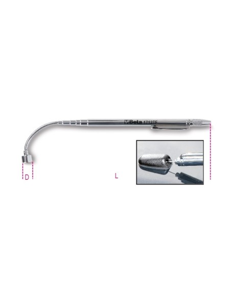 IMAN TELESCOPICO MM CABEZA FLEXIBLE 1712TF