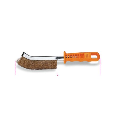 CEPILLO CURVO CON PUAS DE LATON ONDULADO 1737NX