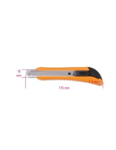 CUTTER 18 MM CON 2 HOJAS DE REPUESTO 1771