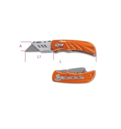 NAVAJA DEBOLSILLO HOJA TRAPECIAL 1777T