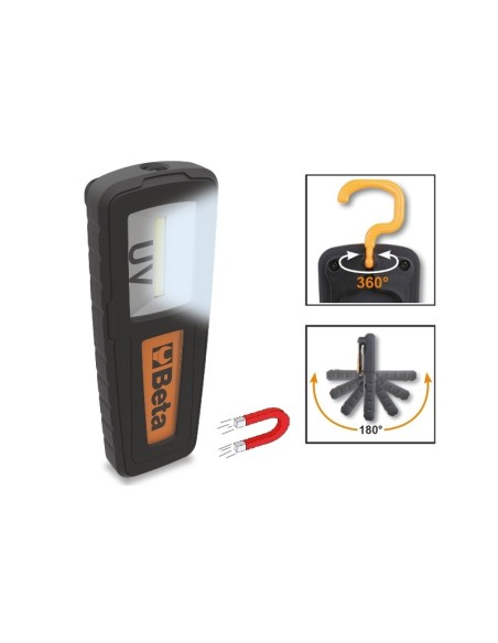 LAMPARA RECARGABLE UV + LUZ 1838UV