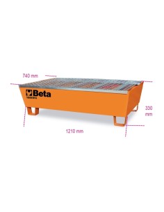 BASE DE ACERO PARA 2 BARRILES 200L 1889N