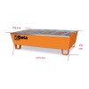 BASE DE ACERO PARA 2 BARRILES 200L 1889N
