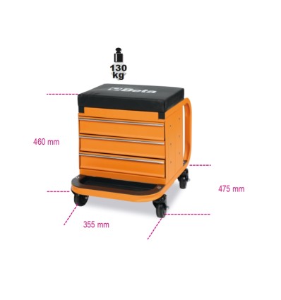 CAMILLA RESISTENTE CON CAJA HERRAMIENTA 2258N-O
