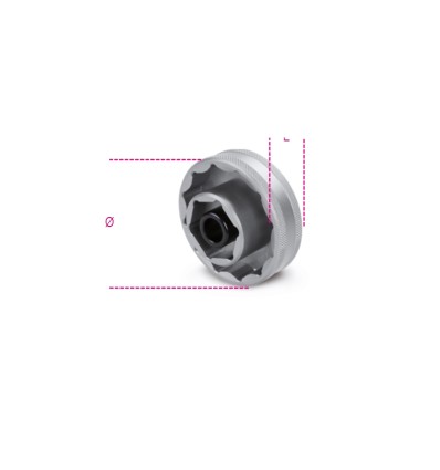 LLAVE VASO BIHEXAGONAL TUERCAS BUJE RUEDA 3075B 55