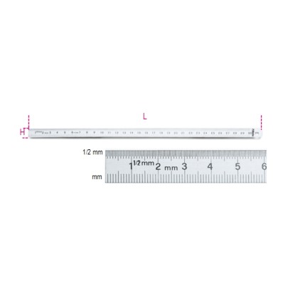 Regla flexible graduada mod 1682