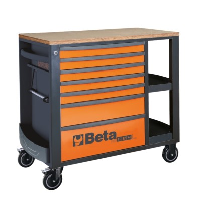 Cajonera de siete cajones y repisas mod RSC24L-7