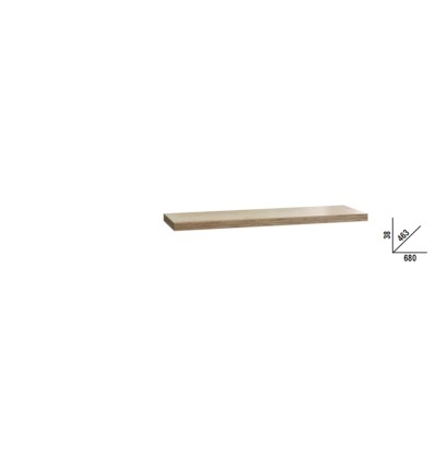 Encimera de madera multicapas mod C45PW