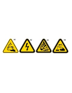 Cartel de advertencia de aluminio Mod 7109A