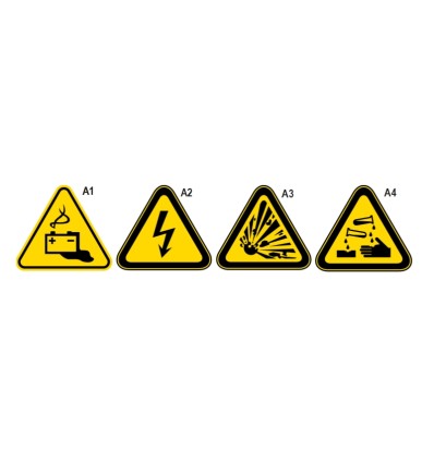 Cartel de advertencia de aluminio Mod 7109A