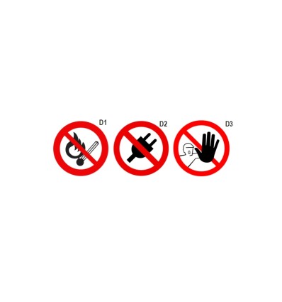Cartel de prohibición mod 7109D