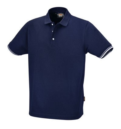 Polo de 3 botones azul mod 7547BL