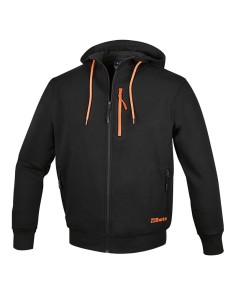 Sudadera con cremallera larga y capucha mod 7665N