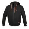Sudadera con cremallera larga y capucha mod 7665N