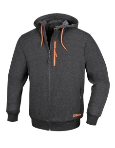 Sudadera con cremallera larga y capucha mod 7665G