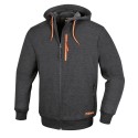 Sudadera con cremallera larga y capucha mod 7665G