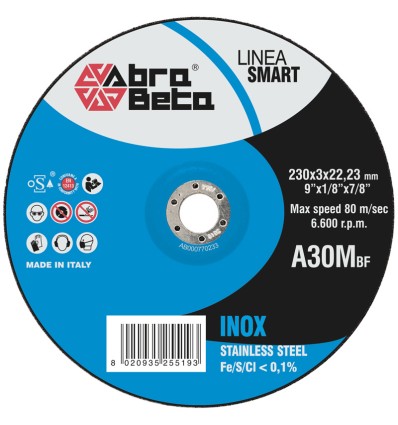 DISCO DE CORTE ACERO INOX CD A30M