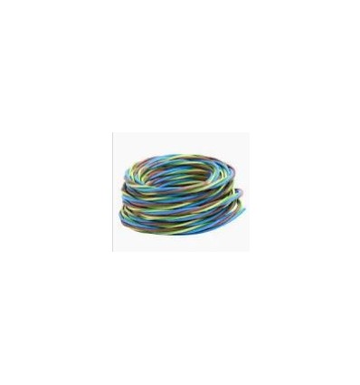 Metro hilo linea flexible libre halógenos TRIPLIN 750V negro/azul/Toma tierra