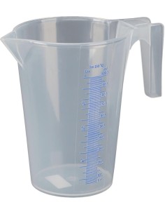 Recipiente polipropileno transparente graduado