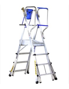 Escalera telescópica con plataforma TELEFLY 6 peldaños
