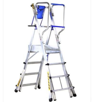 Escalera telescópica con plataforma TELEFLY 6 peldaños