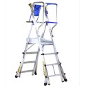 Escalera telescópica con plataforma TELEFLY 6 peldaños
