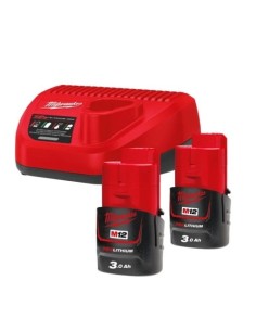 Kit cargador 12V y 2 baterías 12V 3,0 Ah M12 NRG-302