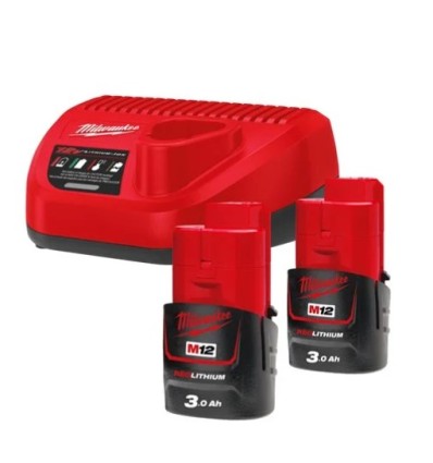 Kit cargador 12V y 2 baterías 12V 3,0 Ah M12 NRG-302