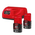 Kit cargador 12V y 2 baterías 12V 3,0 Ah M12 NRG-302