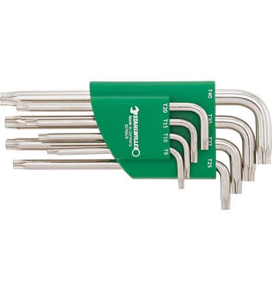 JUEGO 8 LLAVES TORX ACODADAS ACODADO TORX 10766/8 T9-T40