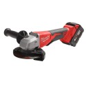 Mini amoladora 125 mm sin escobillas M18 BLSAG125XPD-402X 2 baterías 4,0 Ah y cargador
