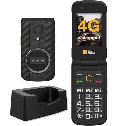 TELEFONO AGM M8 FLIP 4G PHONE DOBLE SIN 48MB/128MB